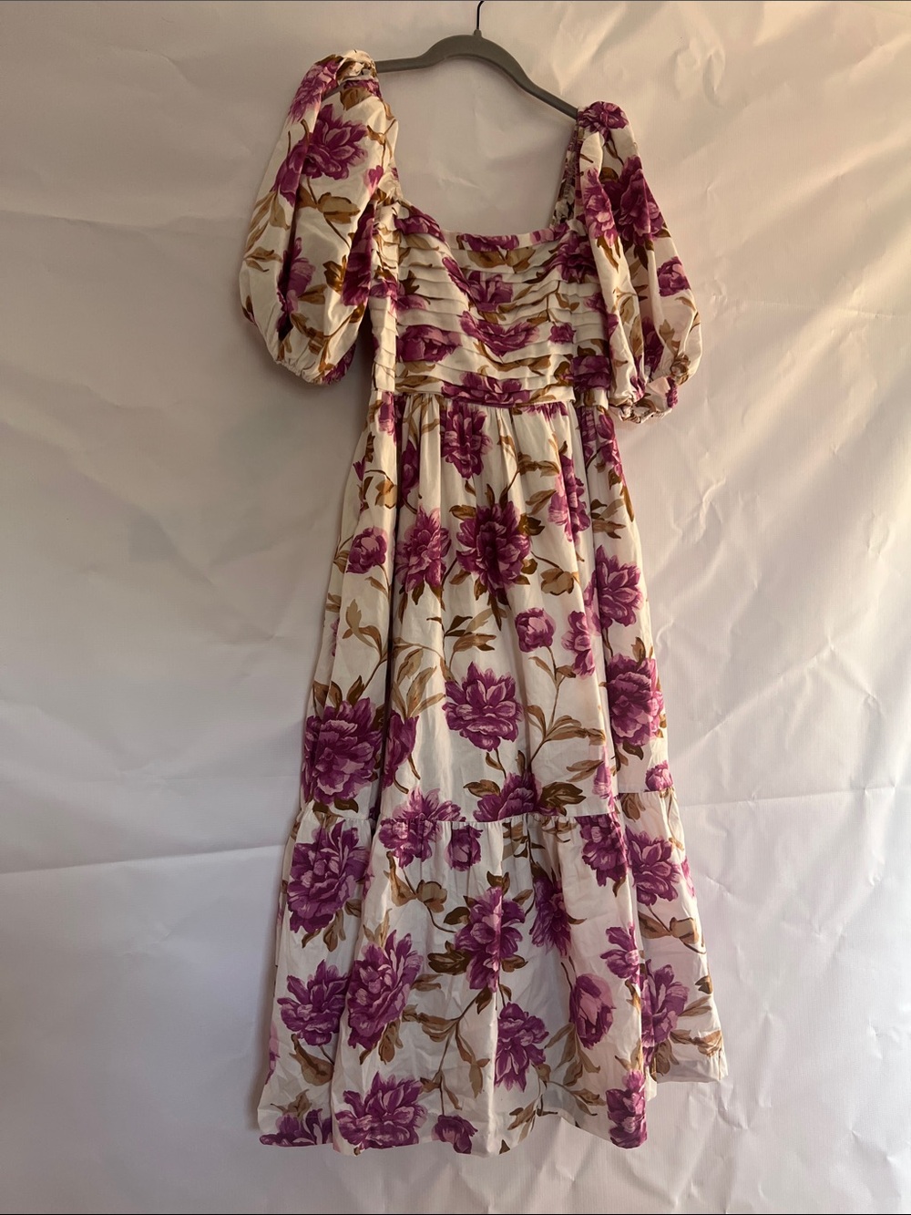 ABERCROMBIE &FITCH EMERSON POPLIN MIDI DRESS SIZE S - Picture 2 of 8